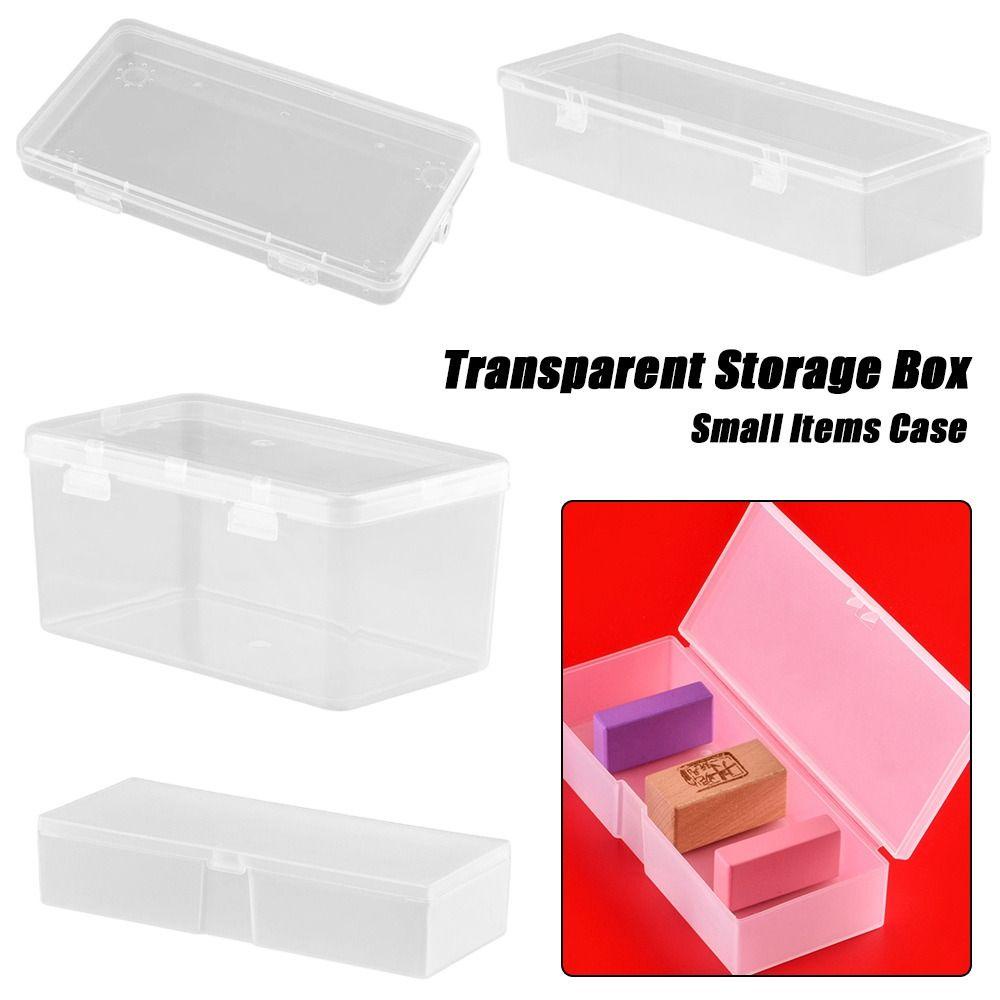 Popular Kotak Penyimpanan Transparan 4ukuran Serba Serbi Organizer Square Small Items Case