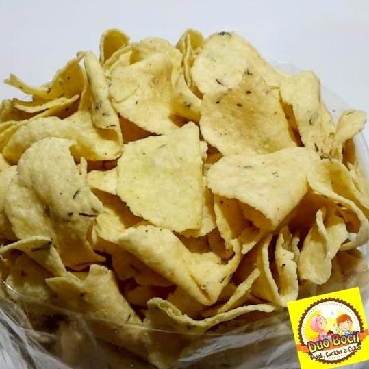 

Suplier1--Comring Keripik Comro Kering 250 Gram - Duo Bocil Snack