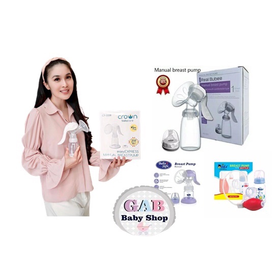 Pompa Asi Manual Berkualitas CROWN | Baby Safe I Real Bubee | DODO Breastpump Manual | Breast Pump BPA Free