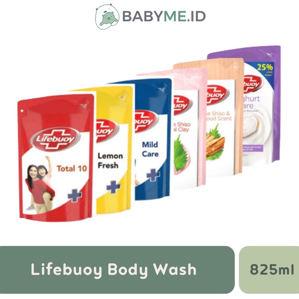 Lifebuoy Body Wash Sabun Mandi Cair Refill  825 ml