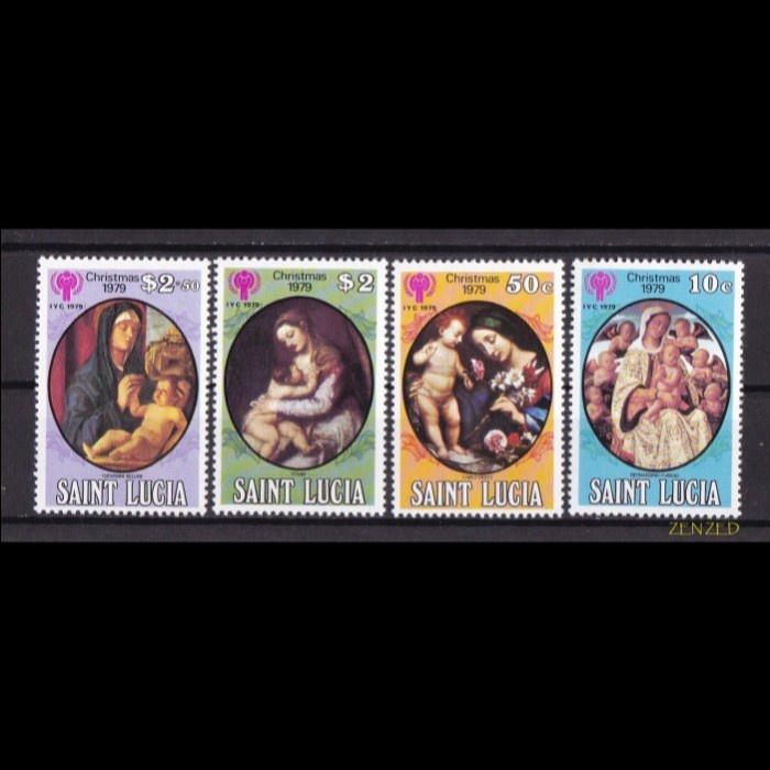

0604 Perangko St Lucia 1979 Intl Year of The Child 4v Mnh