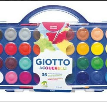 

[COD] giotto mini watercolor block 36clr ( blocks dia 23mm) FREE ONGKIR Kode 47