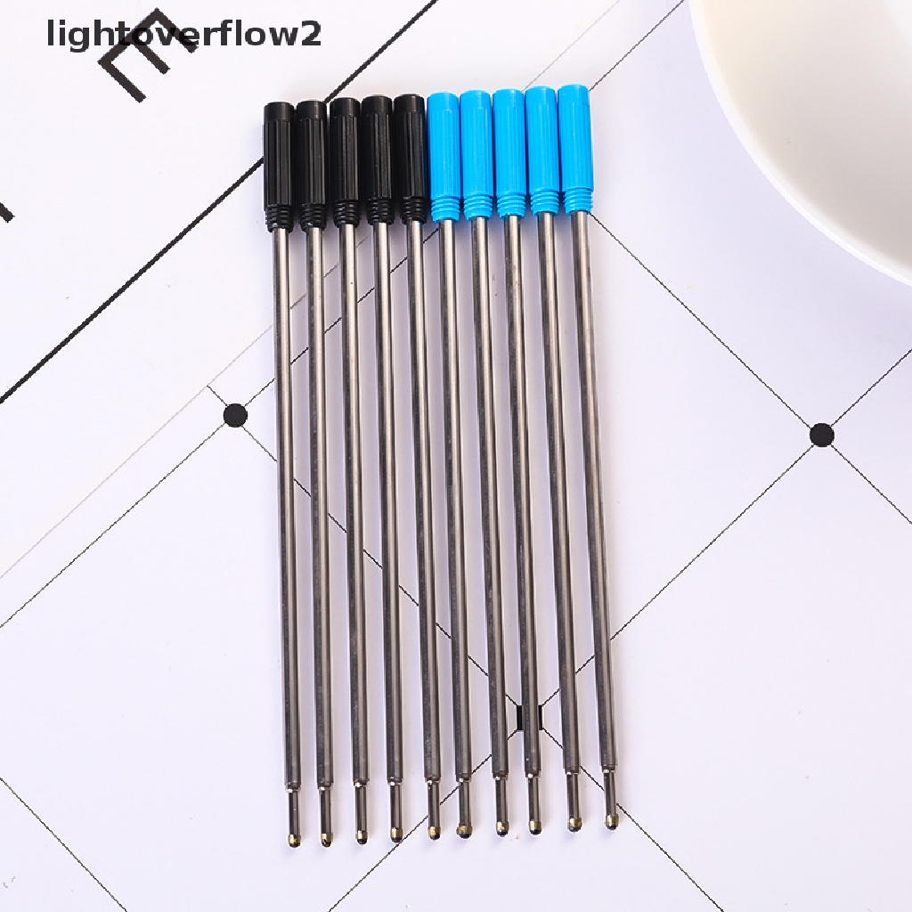 (lightoverflow2) 10pcs / lot Refill Bolpen Metal Dapat Diputar (ID)