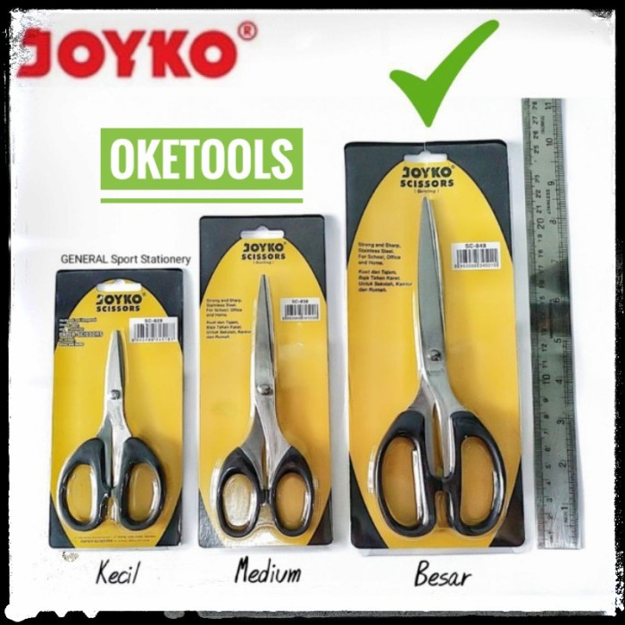 

Limited Gunting Besar Joyko Sc848 Kuat Tajam Antikarat Scissors Joyko Sc-848 Sale!!!