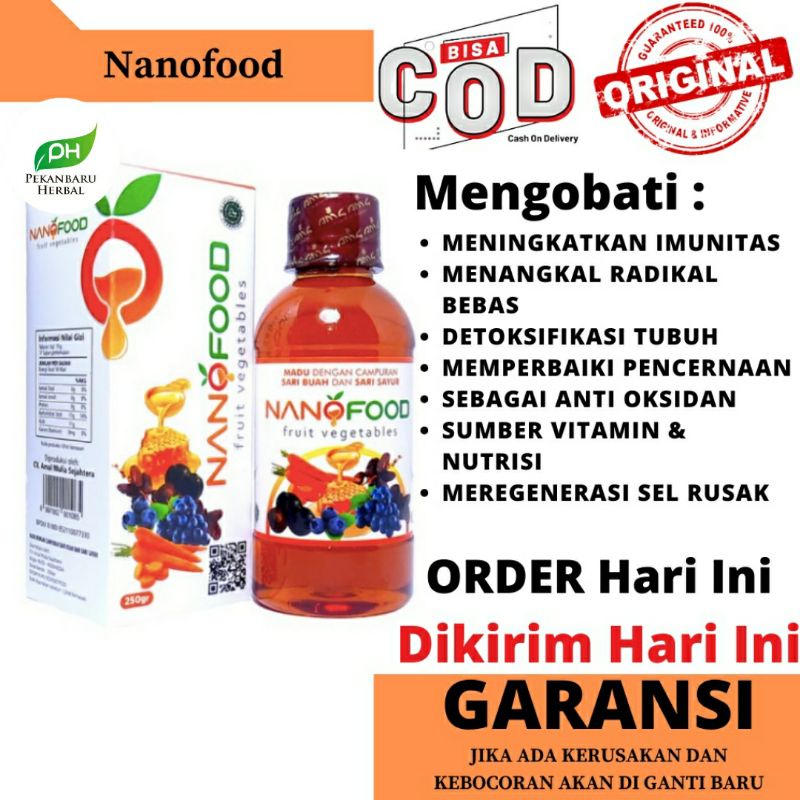 Madu Multivitamin NanoFood Suplemen Makanan Nano Food Untuk Daya Tahan Tubuh Penambah Nafsu Makan De