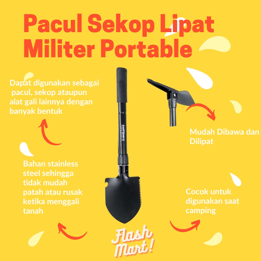 Flashmart Sekop / Pacul Lipat Militer