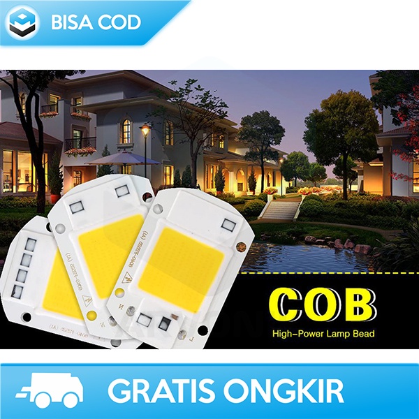 CHIP LAMPU LED LAMPU HIAS DEKORASI SPOTLIGHT COB LED COOL WHITE 220V