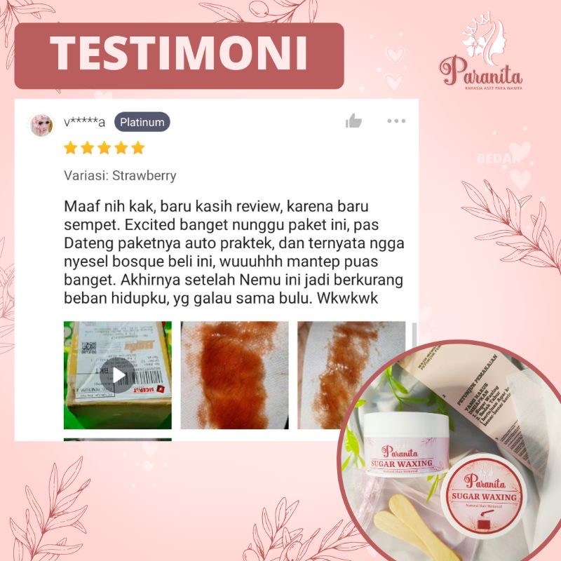 PARANITA SUGAR WAXING | PENCABUT PENGHILANG PERONTOK BULU RAMBUT | HAIR REMOVAL SUGAR WAX