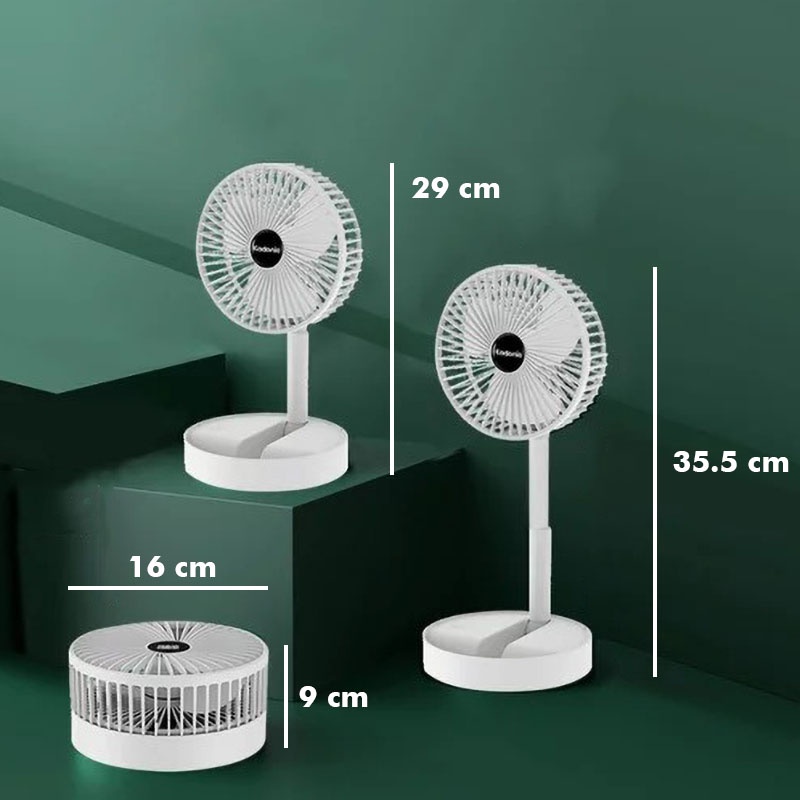 Folding Fan Rechargeable Kipas Angin Lipat Portable