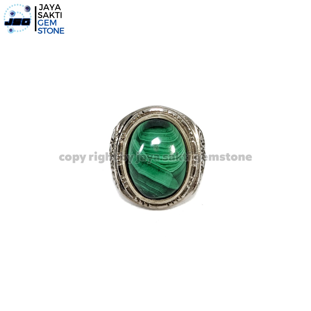 Natural Batu Permata Green Malachite GM02