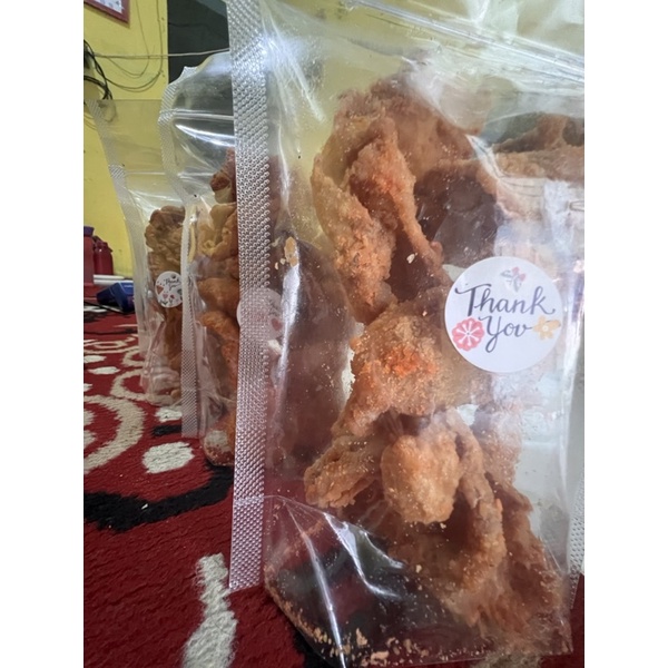

kulit ayam crispy 100 gram kemasan pouch