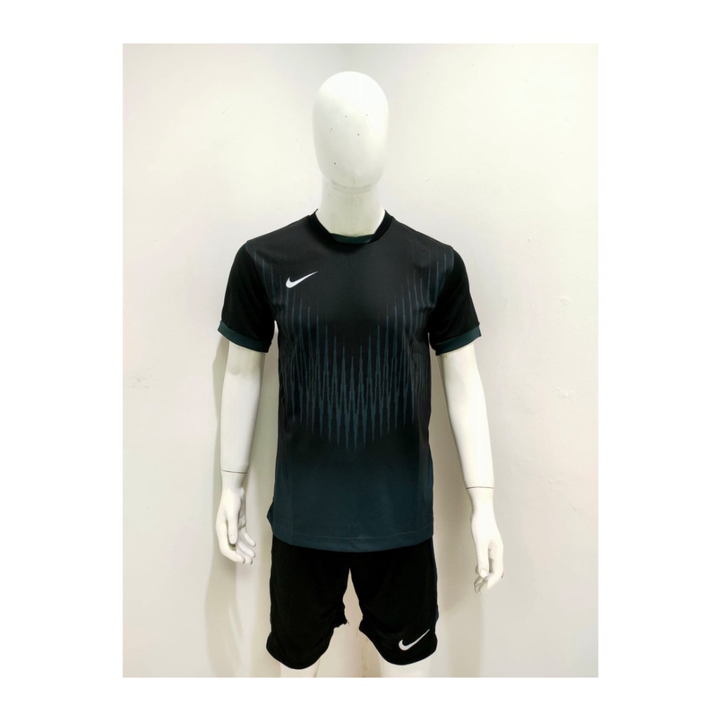 jersey futsal pria kaos sepak bola baju dan celana setelan wanita dewasa t-shirt outfit seragam jarsey kostum olahraga pakaian apparel print sport jersy soccer casual jersi suit NK161 charcoal