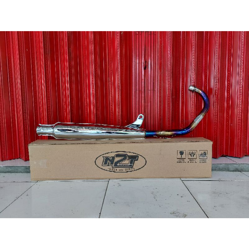 KNALPOT CORBI 200up Leher biru BEDEL BASS PLOR  & BASS TANPA PLOR LEHER BIRU STENLESS 304 N2T ORIGIN