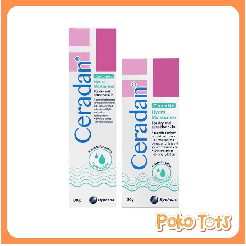 Ceradan Hydra 30 &amp; 80gr Hydrating Moisturiser Enriched with Ceramide WHS