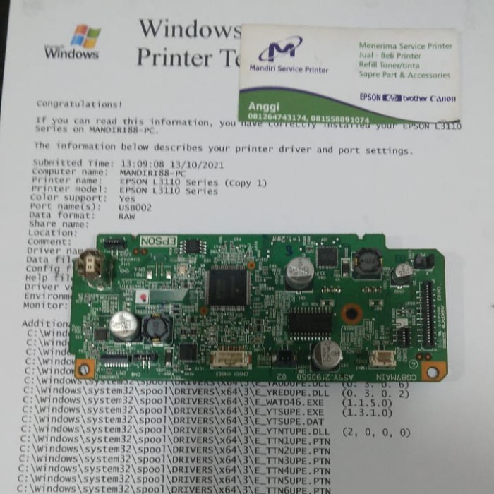 Main Mainboard Printer Epson L3110