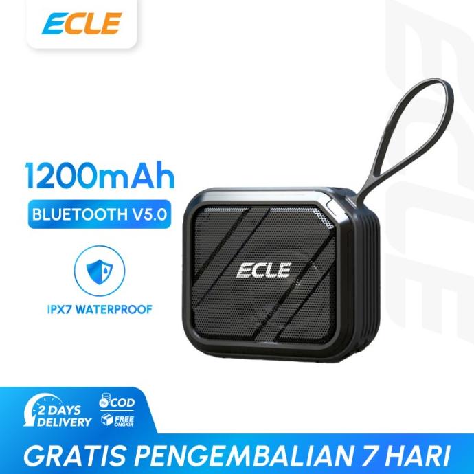 [BISA COD] ECLE EC-3 Speaker Hi Fi Bass Portable Waterproof Bluetooth