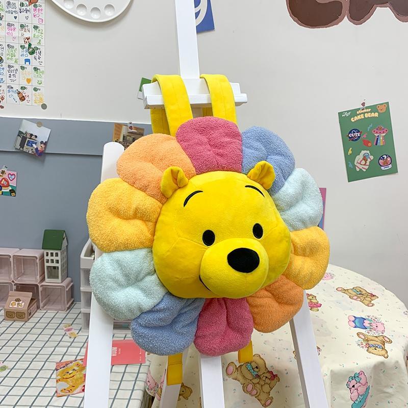 ▬✹Sera Impor 2022 Baru Winnie The Pooh Siswa Ransel Bunga Matahari Boneka Mewah Tas Ransel Anak Tas Boneka Lucu