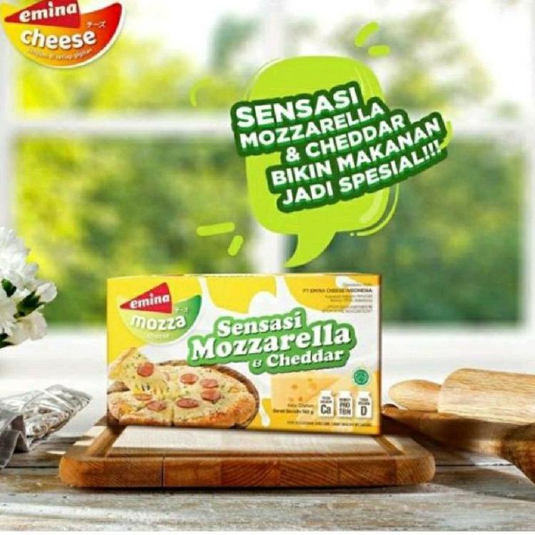 

ID8e8Ds--Keju EMINA chese Mozarella dan chedar 160 gram