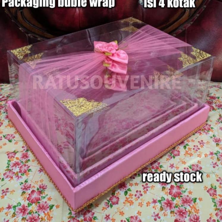 Rekomendasi Box Kotak Seserahan 1 set Isi 4 Pernikahan Mika Tempat Jewelery Cincin Aksesoris alat Sh