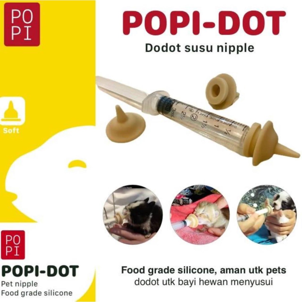 PET NIPPLE kitten bayi hewan kucing, anjing, kelinci / Dot Susu