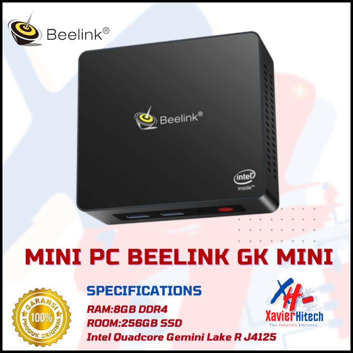 Mini Pc Beelink Gkmini J4125 8/256Gb Ssd Intel Gemini Lake Windows 10