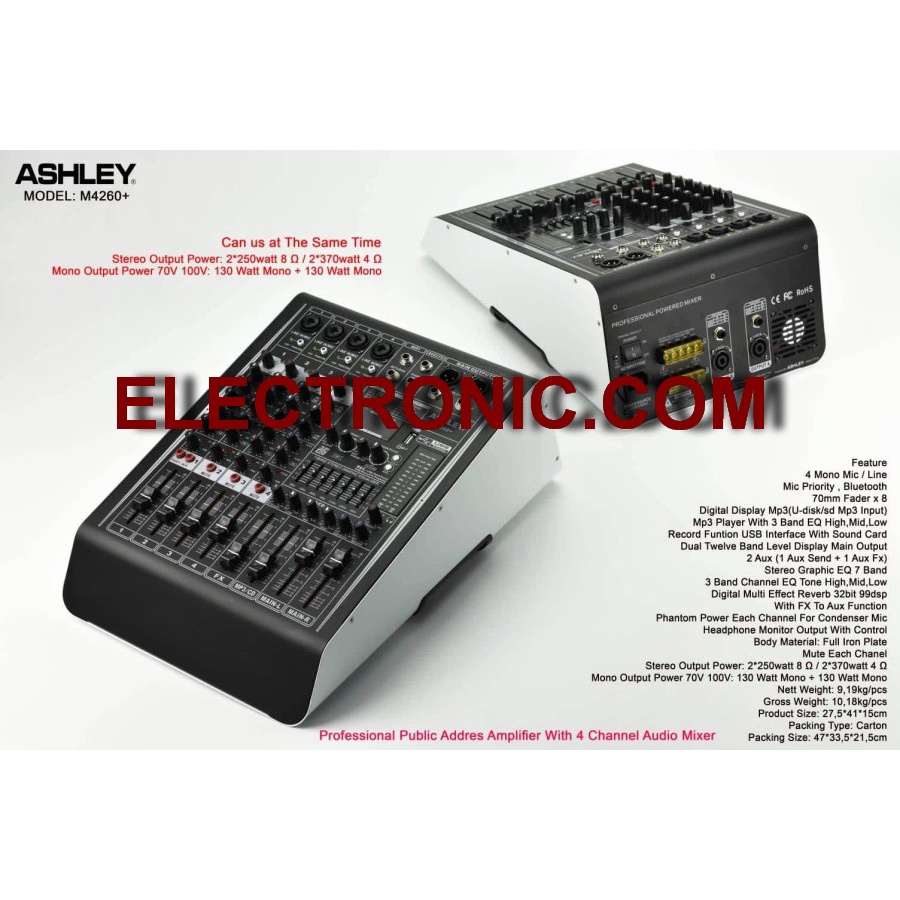power mixer ashley m4260 m4260 m4260+ m 4260 + original
