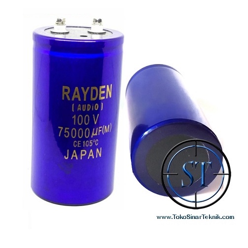 Elco 75000/100V ( 75,000/100V / 75000/100V / 75000u F/ 100v ) Elko Besar Box Ampli Sound Power Kapasitor Power Capasitor Supppy 75,000uf 100v