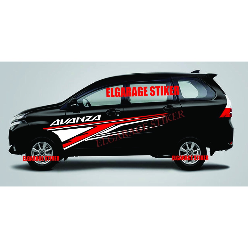 stiker mobil avanza cutting stiker list body mobil avanza stiker striping variasi body mobil avanza