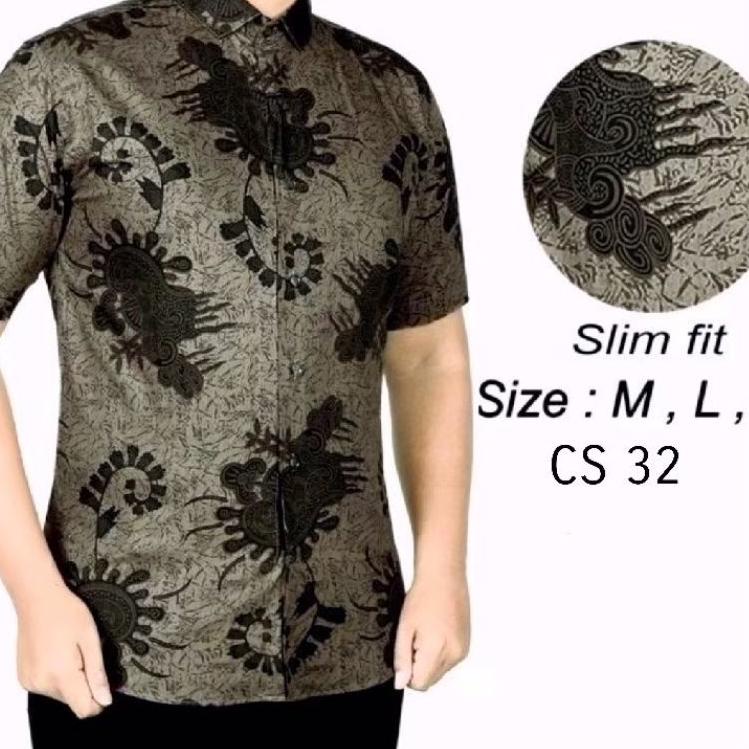 Belanja hemat--BATIK COLIN DION TANGAN PENDEK SLIMFIT