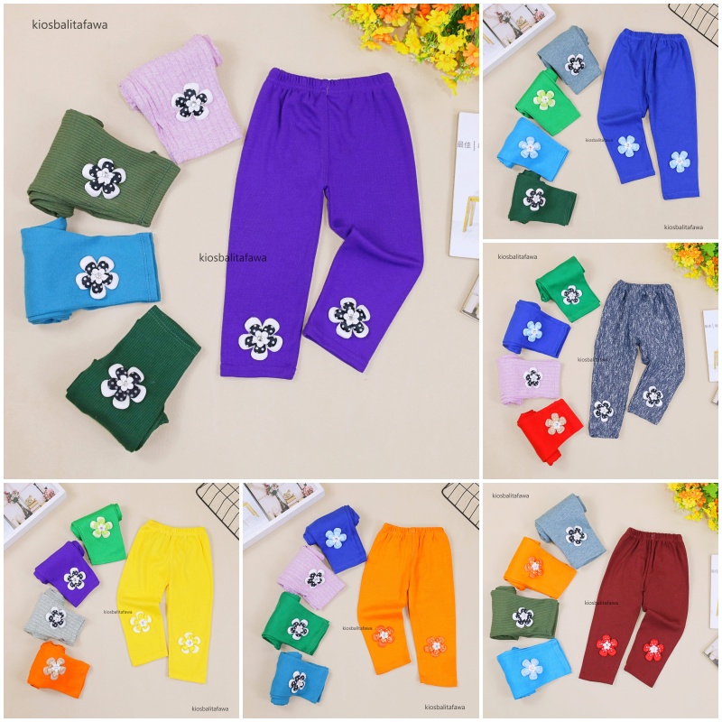 [IMPORT] Legging Twice uk Bayi-5 Tahun / Celana Panjang Premium Cotton Rib Anak Perempuan Bayi Balita Leging Polos Lejing Laging Knit Import babycinnamon