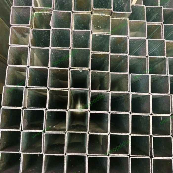 Hollow Galvanis 40 x 40 KOTAK FULL tebal 2 mm FULL x 6 Meter