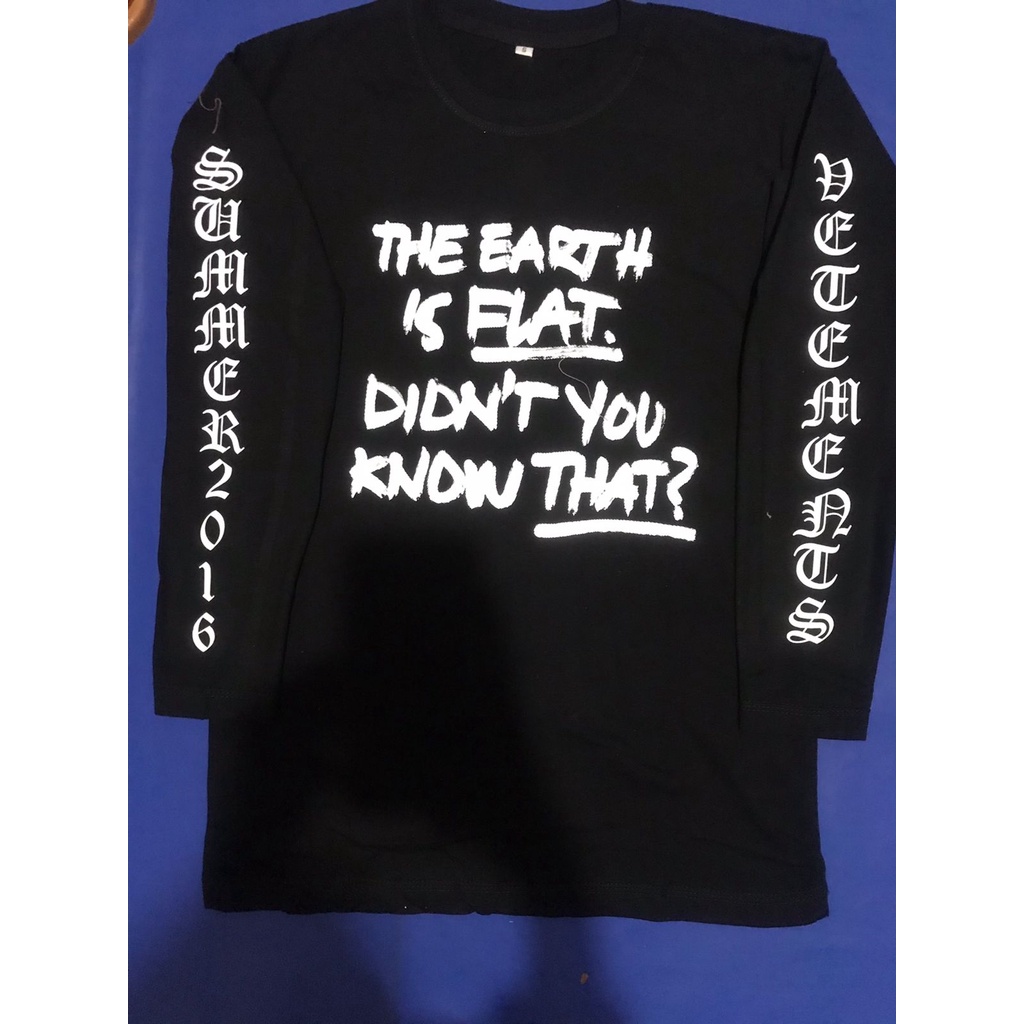 Kaos Lengan panjang bangtan suga bumi datar konser busan