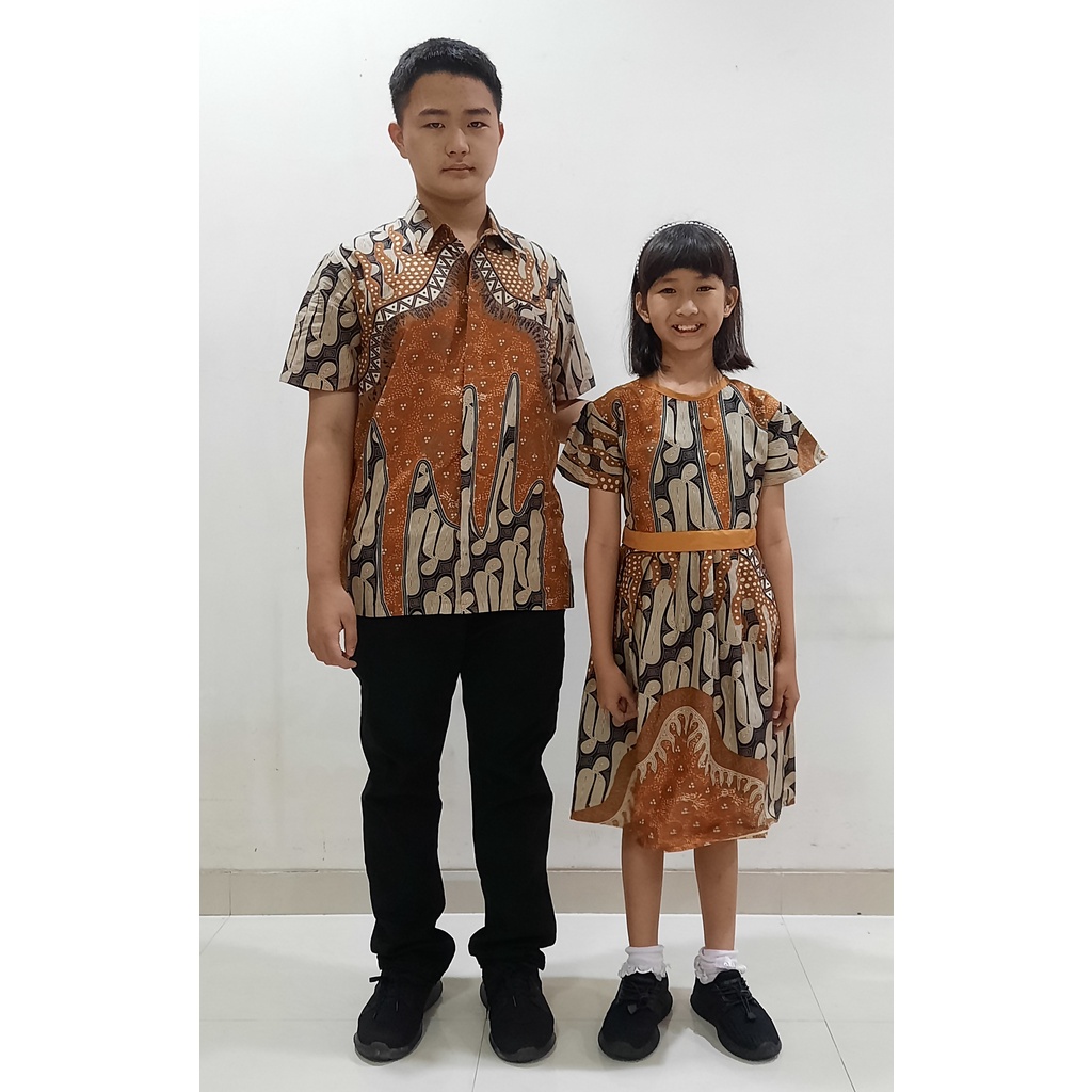 baju batik anak sherina kuning