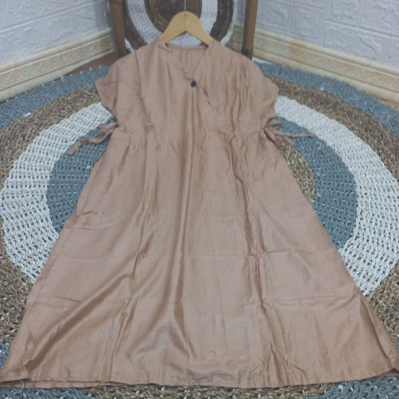 DASTER KIMONO PENDEK || DRESS KIMONO || HOMEDRESS KIMONO KEKINIAN-Coksu polos