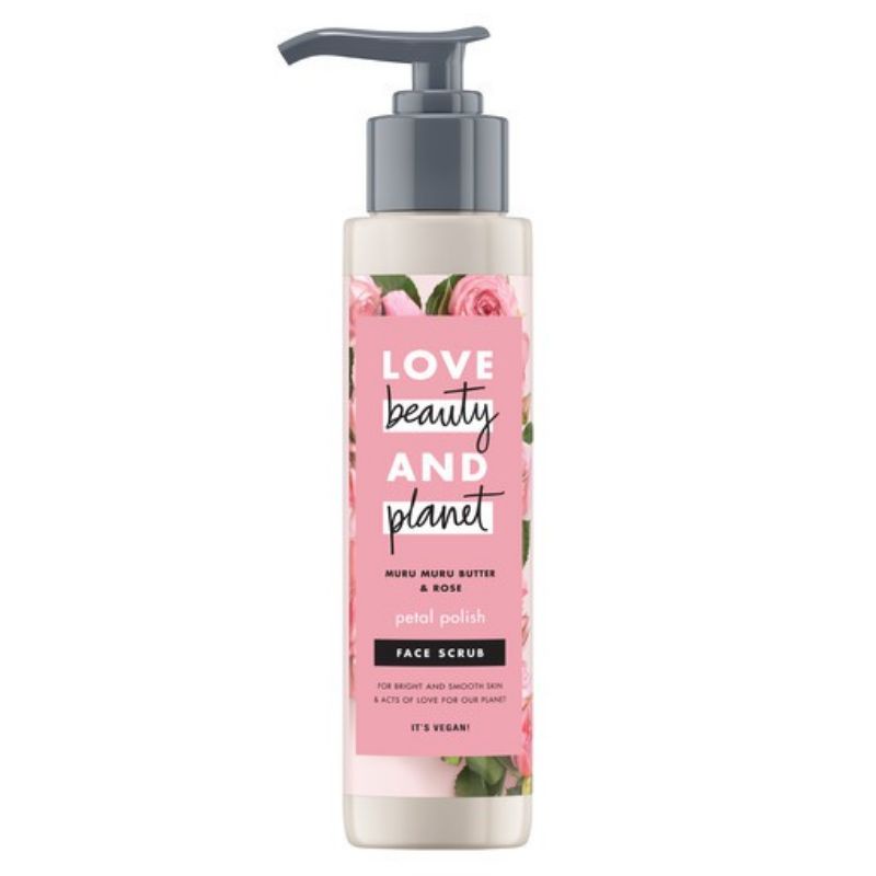 Love beauty and Planet Face Scrub Mamuru butter and Rose aroma