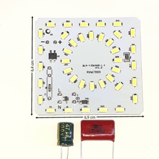 PCB Modul lampu emergency ac dc 25 watt