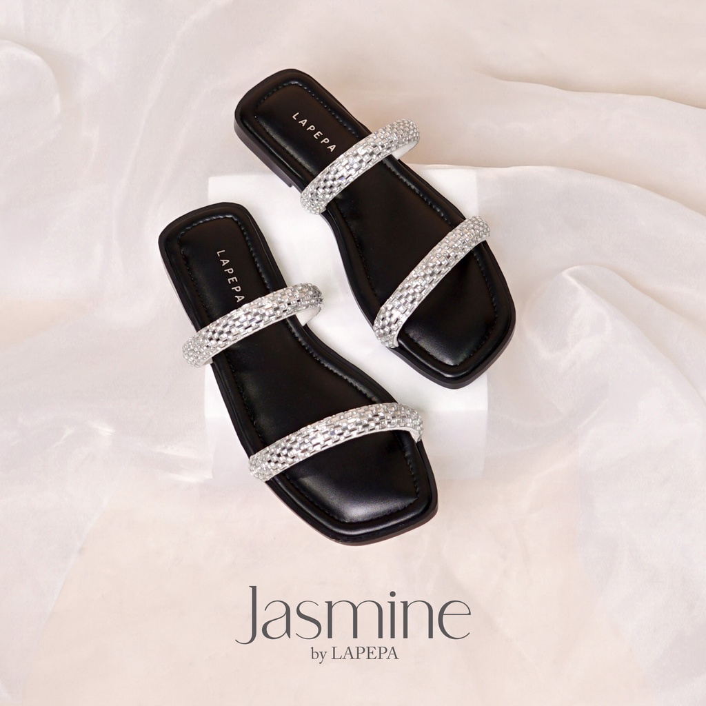 LAPEPA JASMINE Sandal wanita casual sendal teplek slop sandal terbaru model blink tatakan empuk kekinian