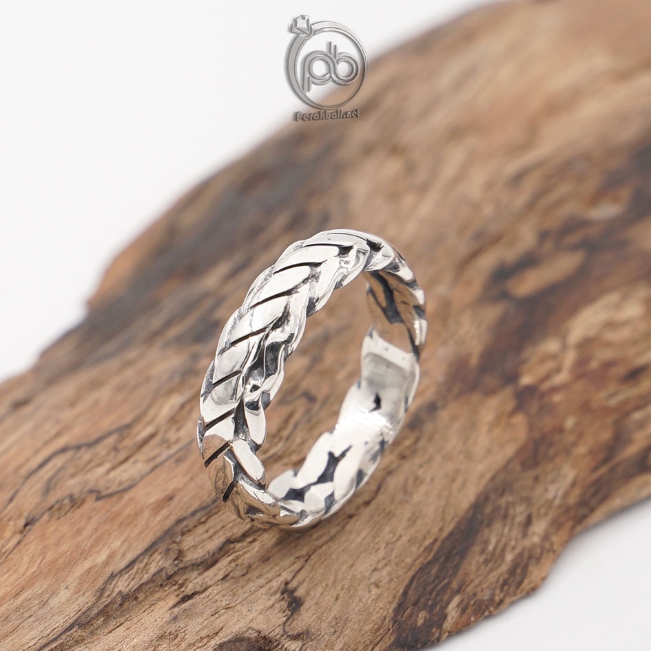 Cincin Pria Wanita Perak Asli 925 Sisik Ular LaCulabra