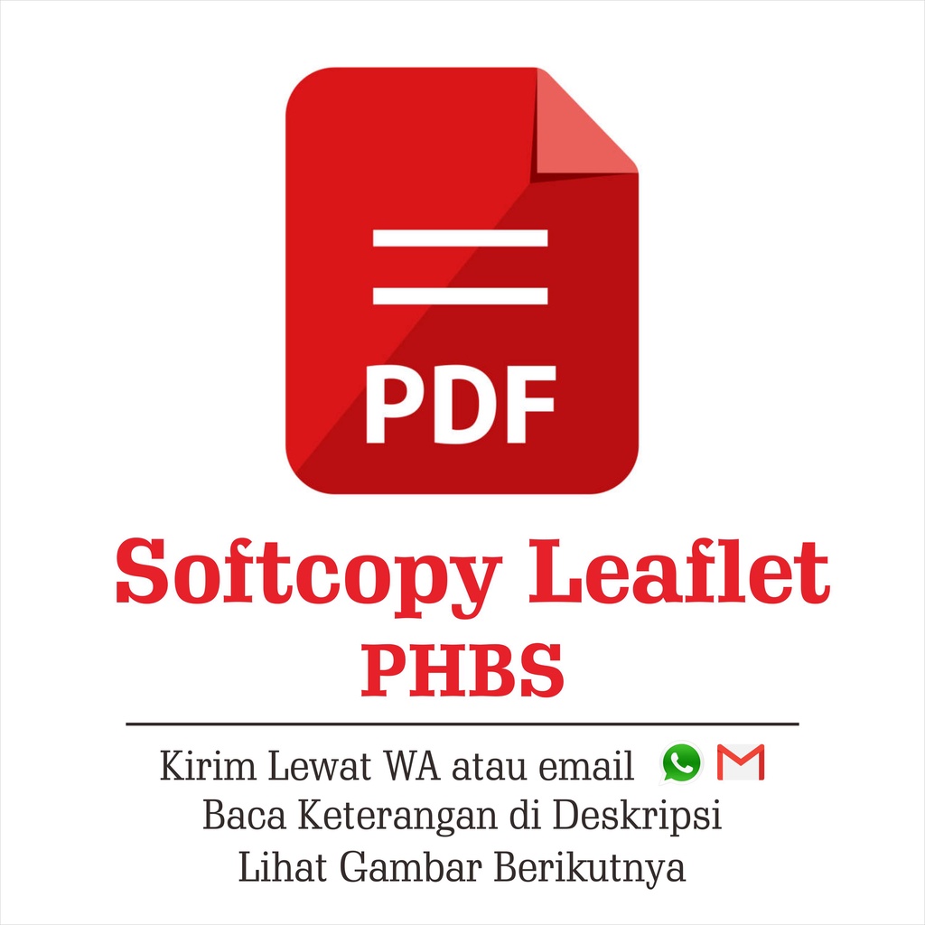 Desain Leaflet PHBS, Soft Copy Leaflet PHBS Rumah Tangga