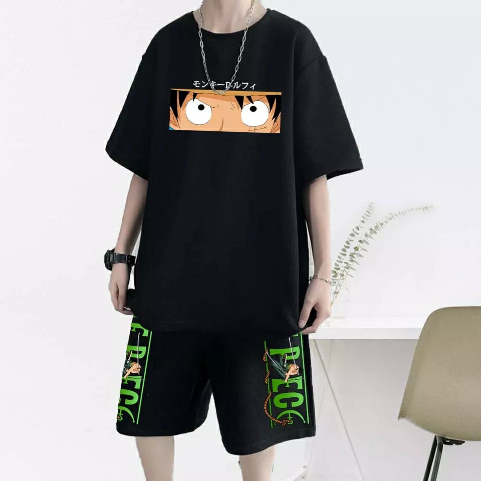 BISA COD/JHOSE/STELAN MATA LUFFY/SET BAJU DAN CELANA/TERARU