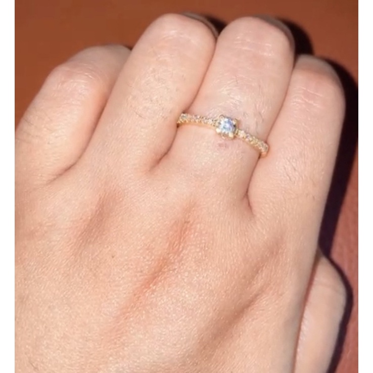 Cincin Berlian Solitaire Princess