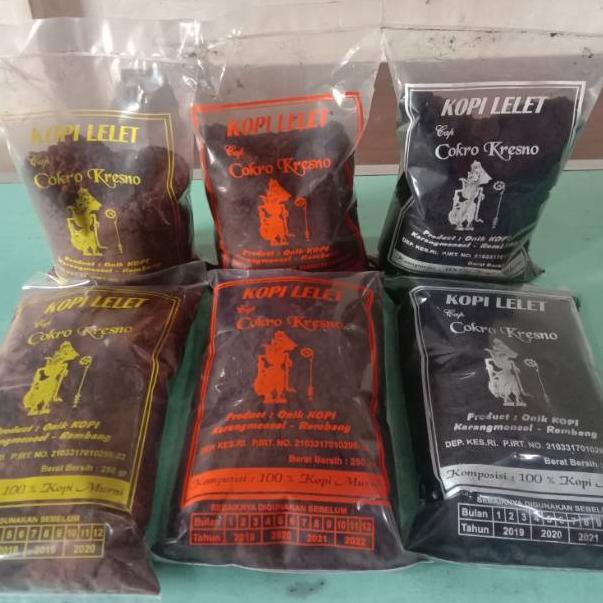 

㊔ Kopi lelet lasem cap cokro kresno 250gr NEW PRODUCT 3190 ⌘