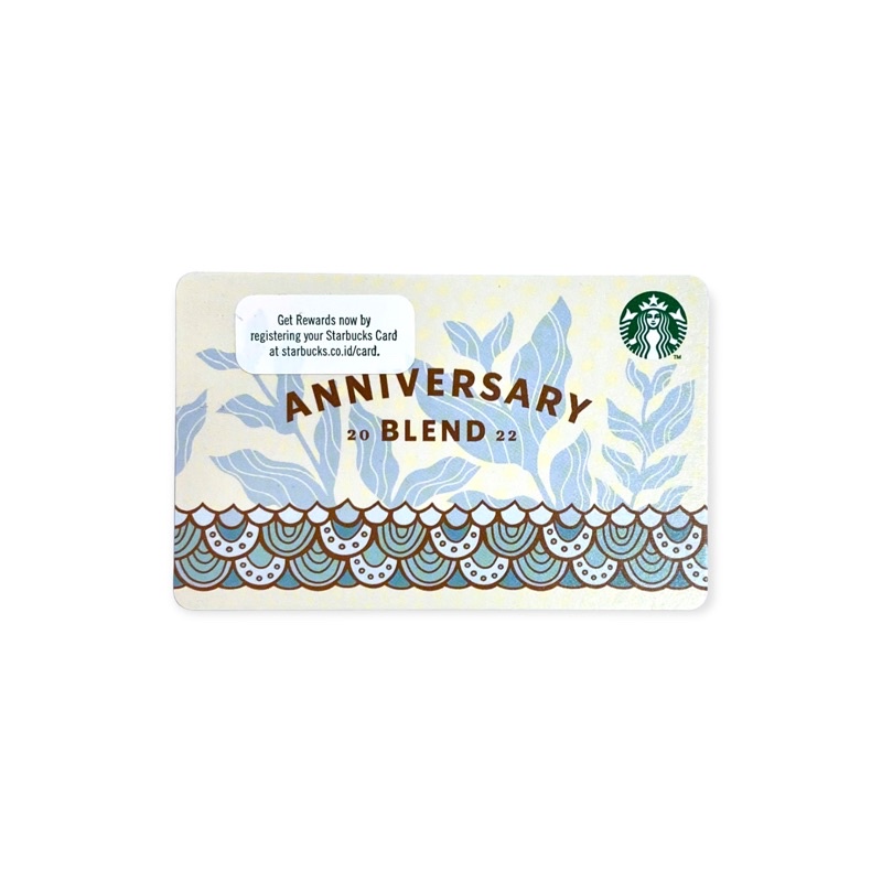 Anniversary Blend Starbucks Card Indonesia Kartu Paper 2022