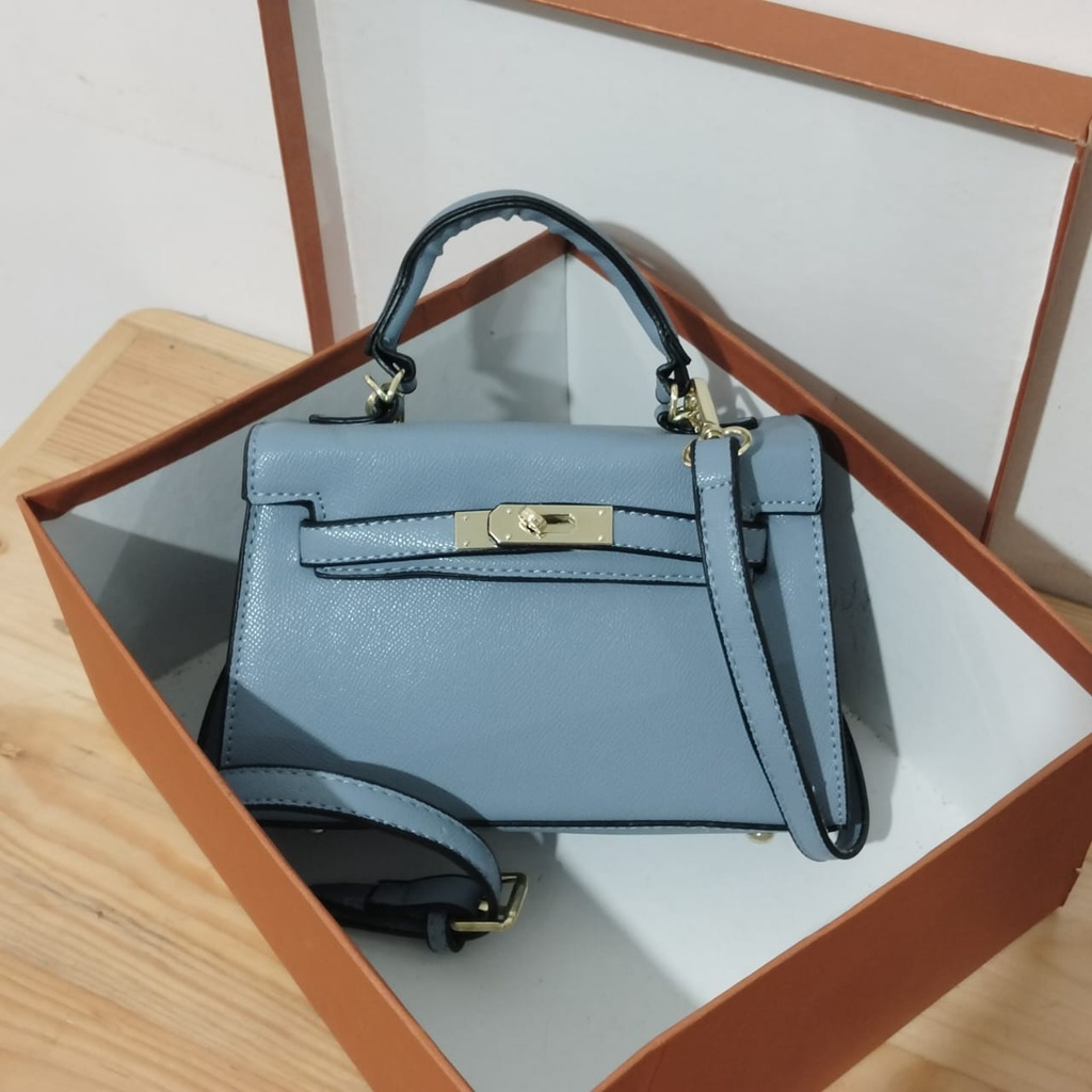 BJ61125 (TANPA BOX) - BEIGE/BLACK/BLUE/KHAKI - TAS SLEMPANG PREMIUM HANDBAG TOTEBAG WANITA FASHION IMPORT MODIS ELEGAN TERMURAH TERLARIS TERBARU BAGSTORE JAKARTA TAS BATAM ZC1125 JT9366