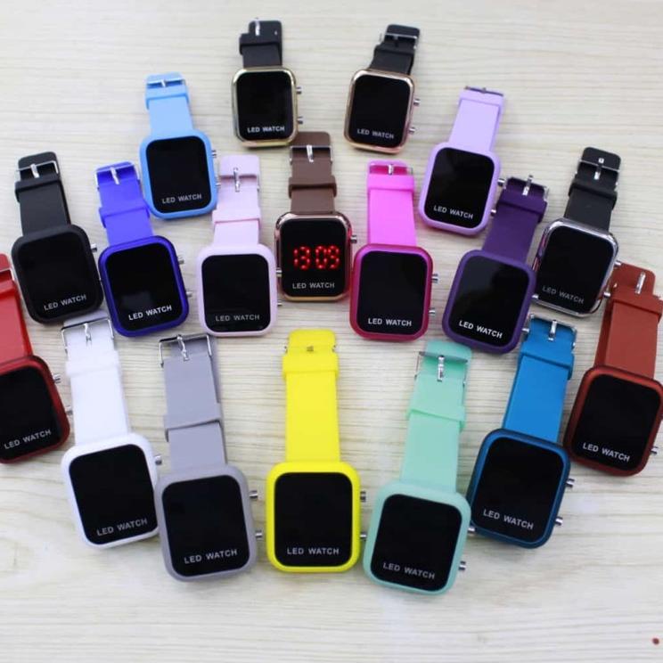 Harga Bersahabat.. Jam Tangan Wanita LED Digital Cewek Jam LED Watch Jam Tangan Kekinian LED Digital