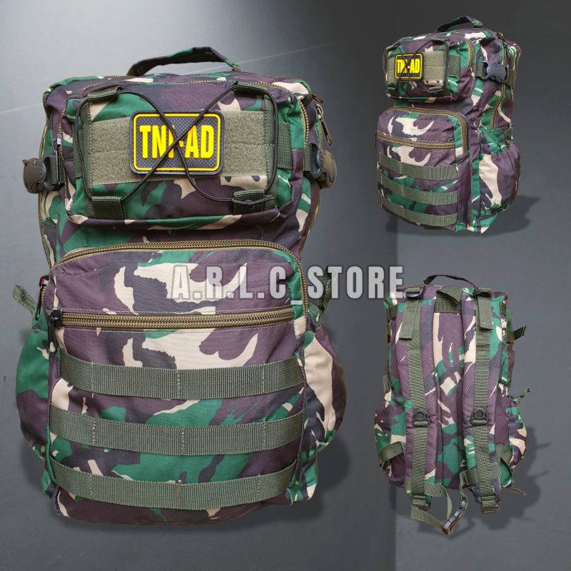 tas ransel loreng malpinas tni/tas gendong model new lebanon loreng malpinas - tas punggung army loreng