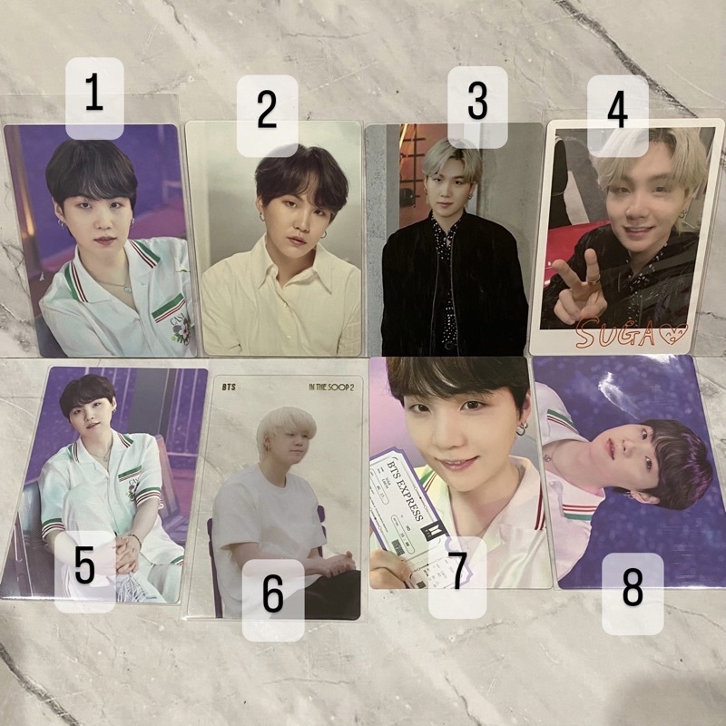 Official BTS suga yoongi pc mini photocard mpc ptd swz mots bbc permission to dance sowoozoo little 