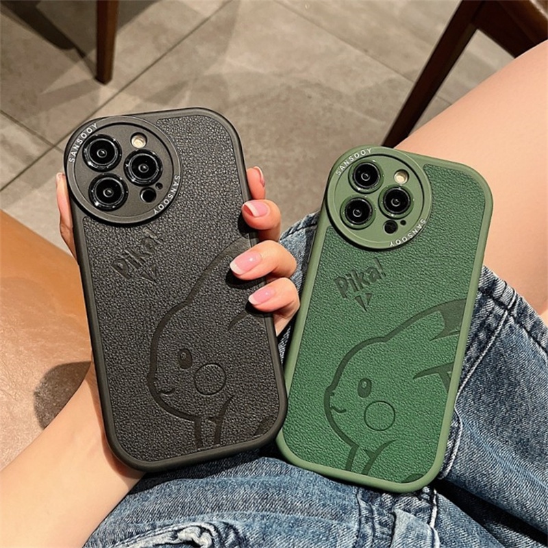 Soft Case Motif Kartun Pikachu Untuk iPhone 14 13 12 11 Pro X XS Max XR