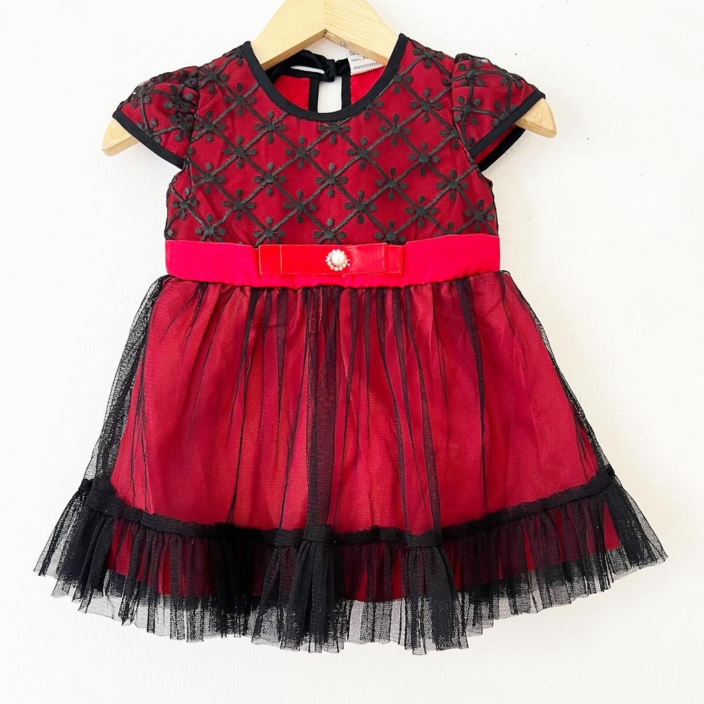 Dress Pesta Kondangan Ulang Tahun Mewah Lucu Bayi Anak Perempuan Cewek Terlaris Kode P Babeebabyshop