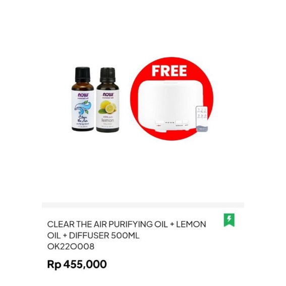 PROMO Diffuser + Essential Oil NOW Alami dan Terpercaya bergaransi